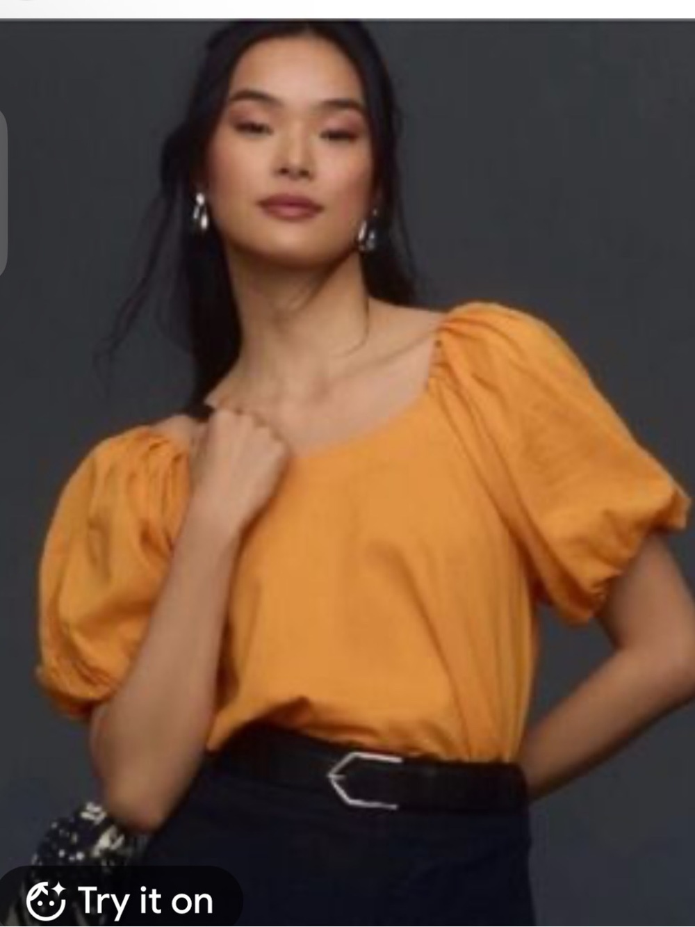 Anthropologie Puff-Sleeve Blouse XXS